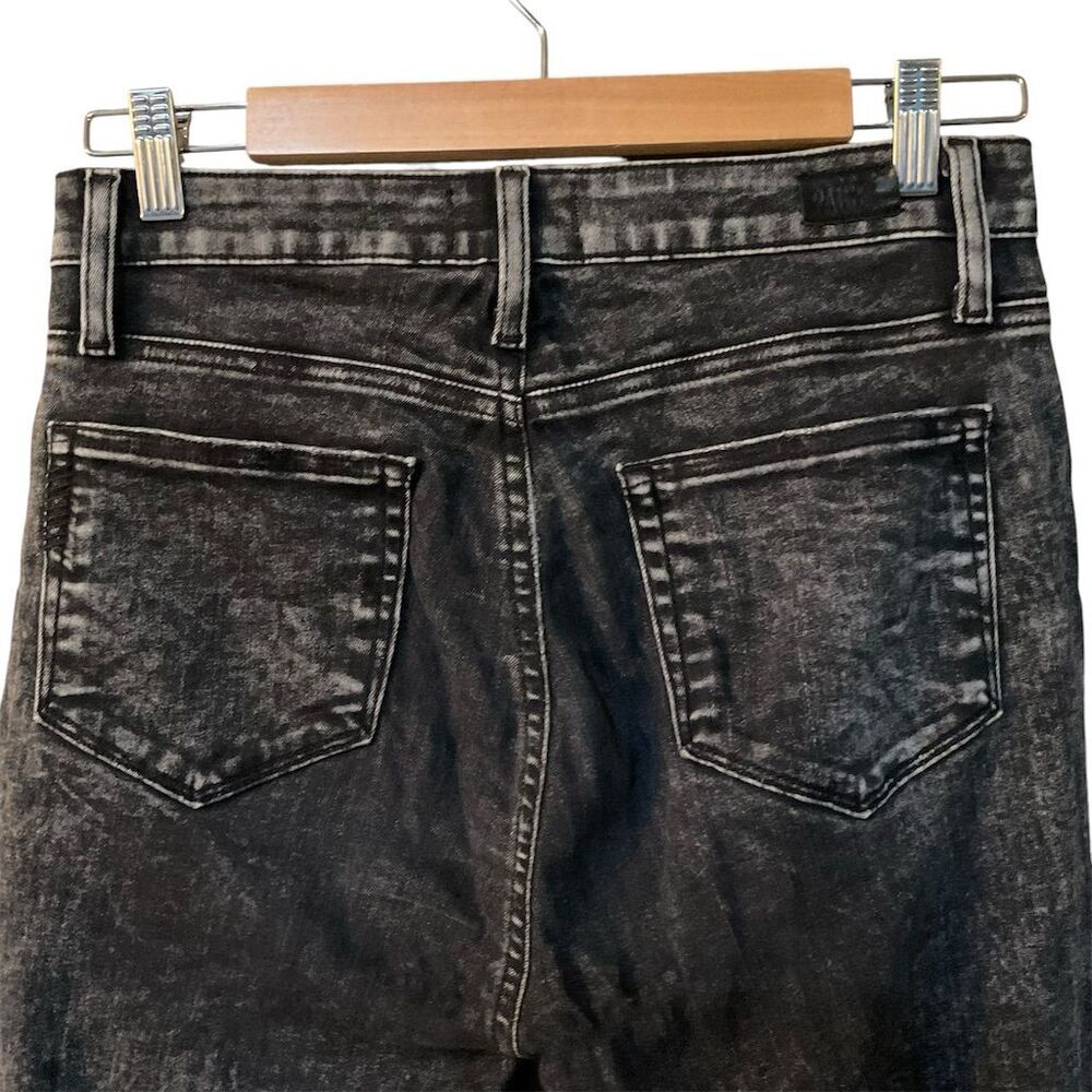 Paige Margot Ultra Skinny Jeans Women's Size 27 Black Wash High Rise Den… - Picture 5 of 11